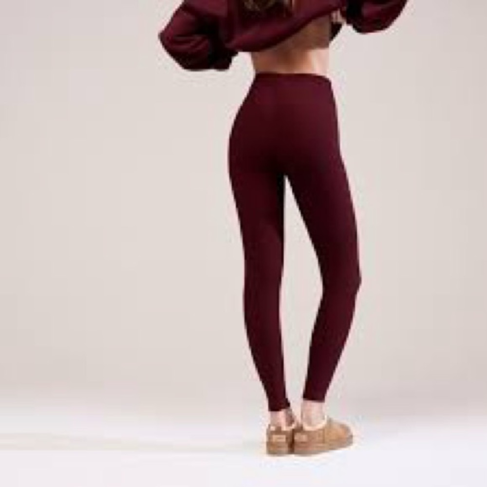 OFFLINE By Aerie Real Me 7/8 High Rise Leggings Burgundy Medium